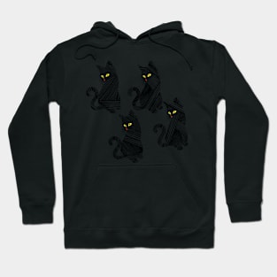 Optical illusion Cats Hoodie